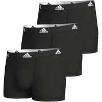 Adidas 3-Pack Active Flex Cotton Trunk Черно Мъжко бельо