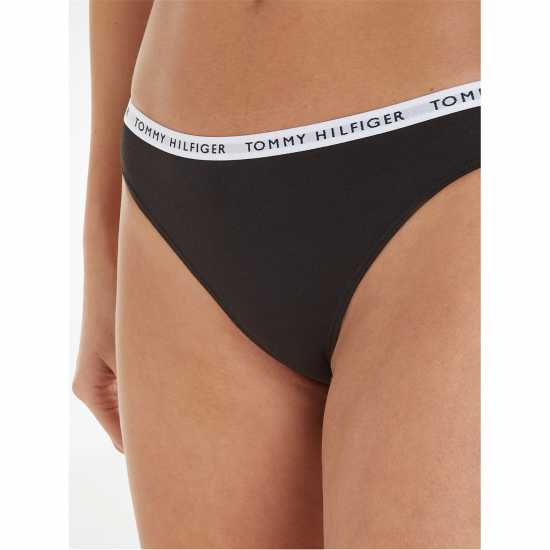 Tommy Hilfiger Tommy Bodywear 3 Pack Thong Briefs Womens Сиво/Бяло/Черно 