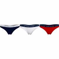 Tommy Hilfiger Tommy Bodywear 3 Pack Thong Briefs Womens  