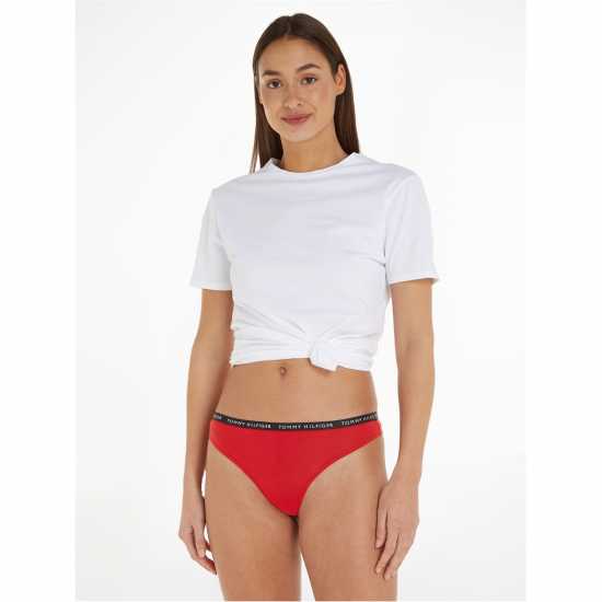 Tommy Hilfiger Tommy Bodywear 3 Pack Thong Briefs Womens  