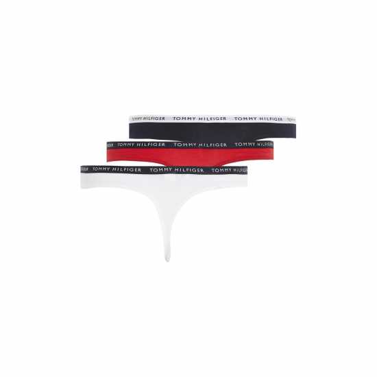 Tommy Hilfiger Tommy Bodywear 3 Pack Thong Briefs Womens  