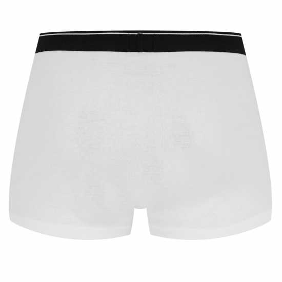 Hugo Boss Boss 2 Pack Logo Waistband Trunks Бяло 100 Мъжко бельо