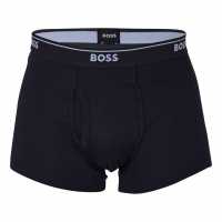 Hugo Boss Boss 2 Pack Logo Waistband Trunks Черно/Сиво Мъжко бельо