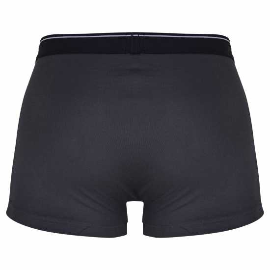 Hugo Boss Boss 2 Pack Logo Waistband Trunks Черно/Сиво Мъжко бельо