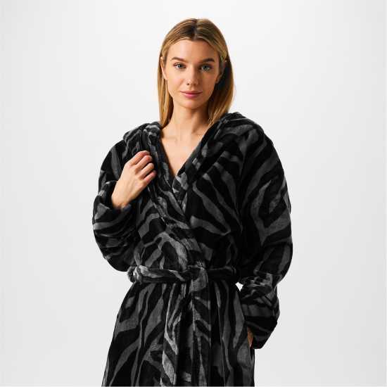 Biba Cosy Maxi Robe Зебра Печат Дамски пижами