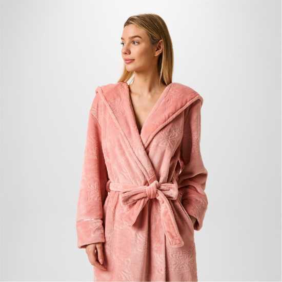 Biba Cosy Maxi Robe Ружово Ембосиране Дамски пижами