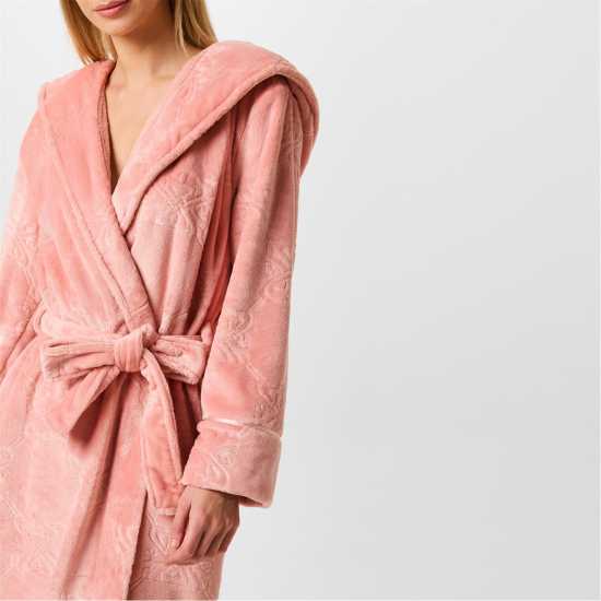 Biba Cosy Maxi Robe Ружово Ембосиране Дамски пижами