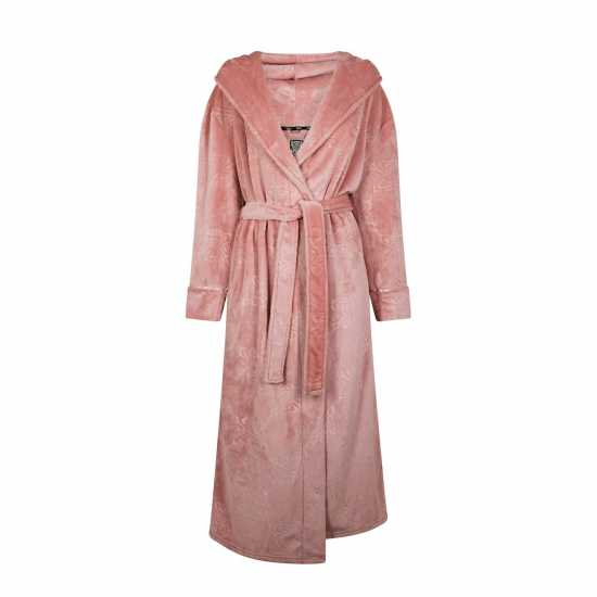 Biba Cosy Maxi Robe Ружово Ембосиране Дамски пижами