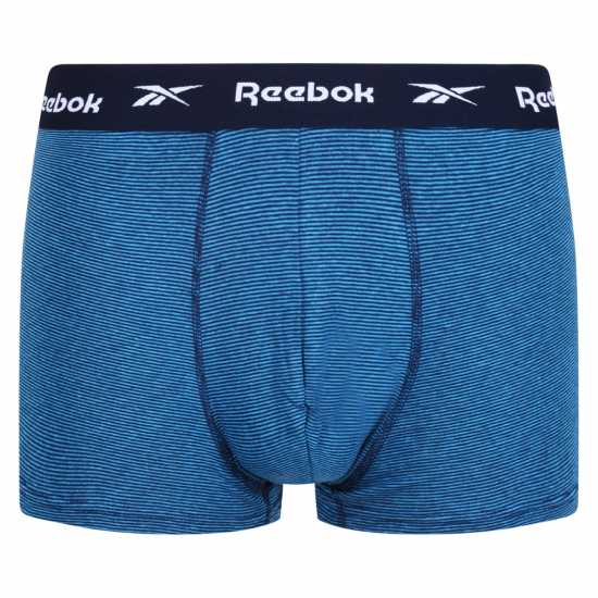 Reebok Мъжки Боксерки 3 Pack Logo Boxer Shorts Mens Сиво/Синьо 