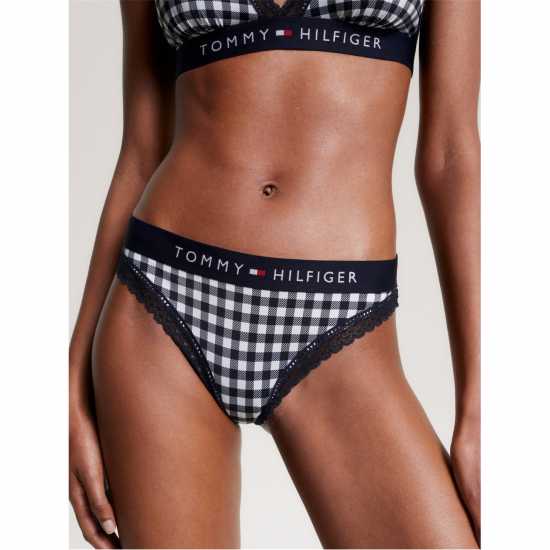 Tommy Hilfiger Thong Print Гингъм 