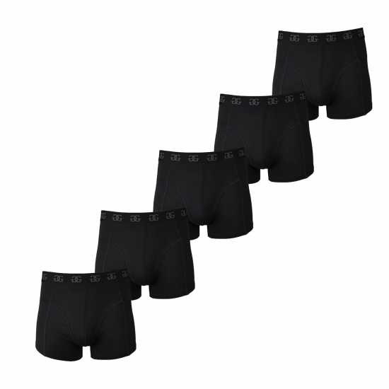 Giorgio Men's Essential 5-Pack Trunks Черно Мъжко бельо