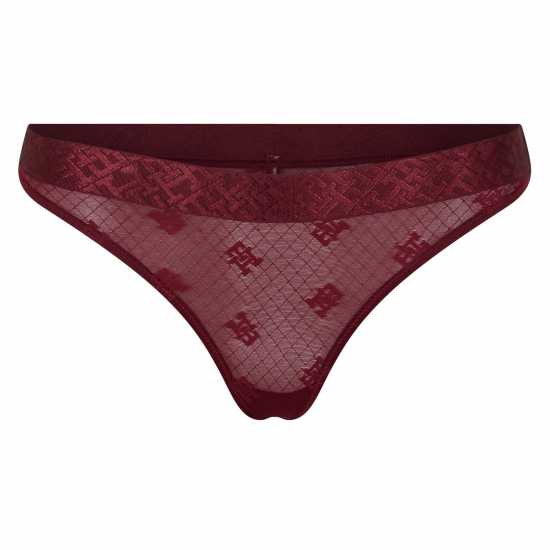 Tommy Hilfiger Lace Monogram Thong  