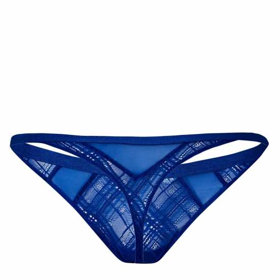 Tommy Hilfiger Elevated Geo Lace Hipster Briefs Ултра синьо 