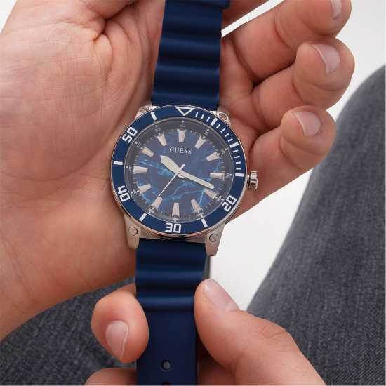 Guess Gents  Quartz Blue Active Life Watch Gw0420G1  