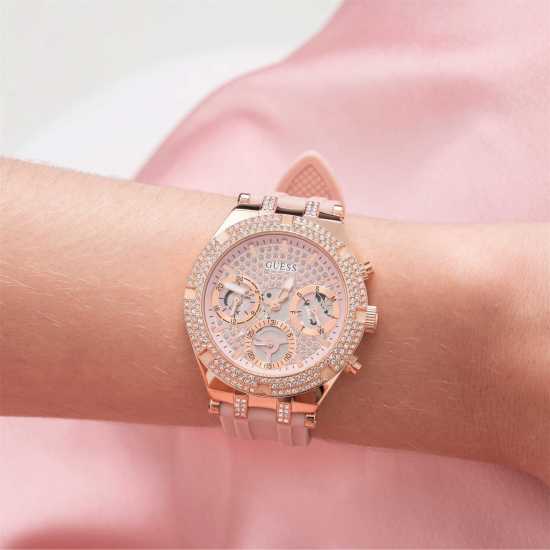 Guess Ladies  Heiress Pink Rose Gold Watch Gw0407L3  