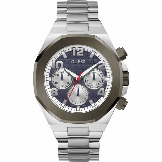 Guess Gents  Empire Silver Blue Watch Gw0489G1  