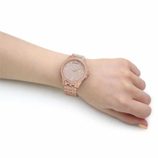 Guess Lady Comet Rose Gold Crystal Watch Gw0254L3  Часовници