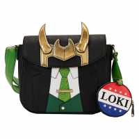 Marvel Loungefly Loki For President Cosplay Crossbody Bag  Ученически раници