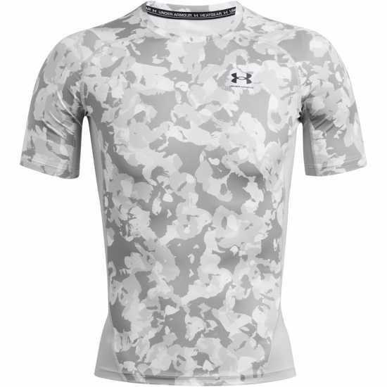 Under Armour Heatgear® Printed Short Sleeve Mens Модерен сив Мъжки долни дрехи