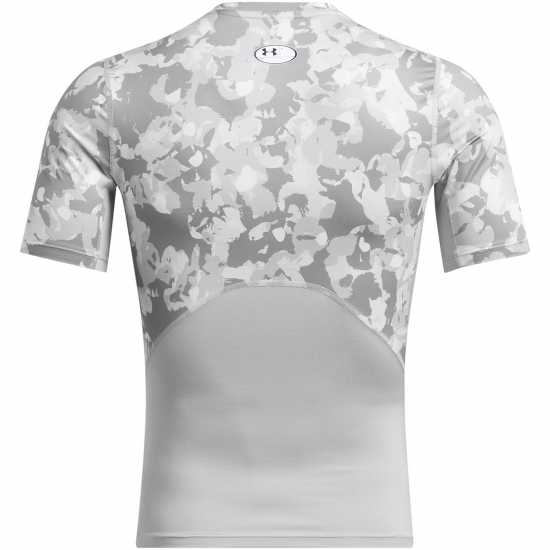 Under Armour Heatgear® Printed Short Sleeve Mens Модерен сив Мъжки долни дрехи