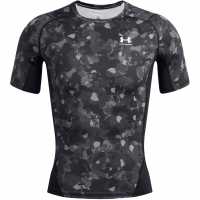 Under Armour Heatgear® Printed Short Sleeve Mens Черно/Бяло Мъжки долни дрехи