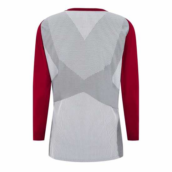 Umbro Външен Слой Мъже Pro Long Sleeve Baselayer Top Mens Biking Red/Grey Мъжки долни дрехи