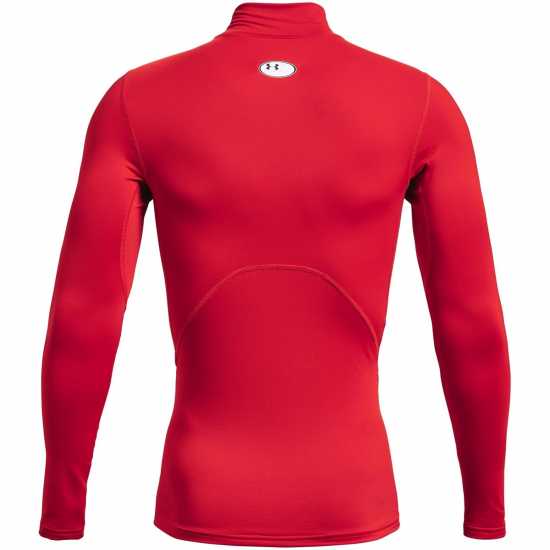 Under Armour Мъжка Спортна Тениска Coldgear® Armour Compression Training Top Mens Червено Мъжки долни дрехи