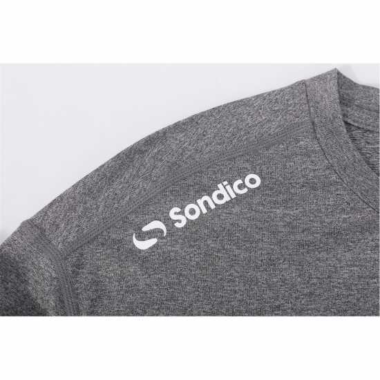 Sondico Core Base Long Sleeve Mens Сив марл Мъжки долни дрехи