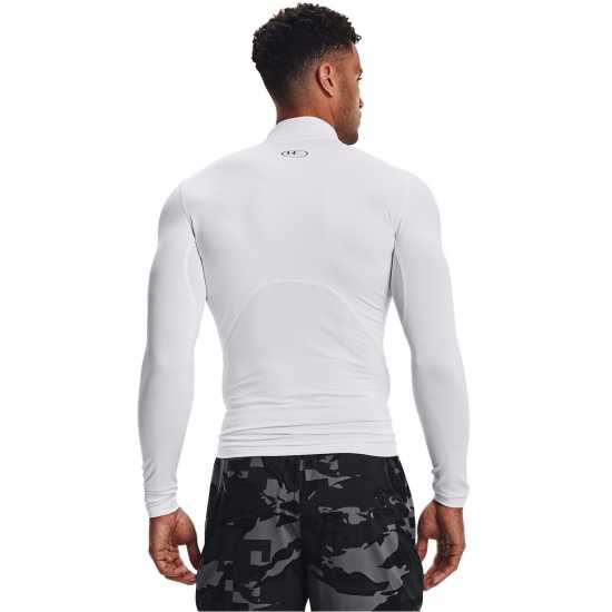 Under Armour Gear Armour Compression Mock Top Бяло Мъжки долни дрехи