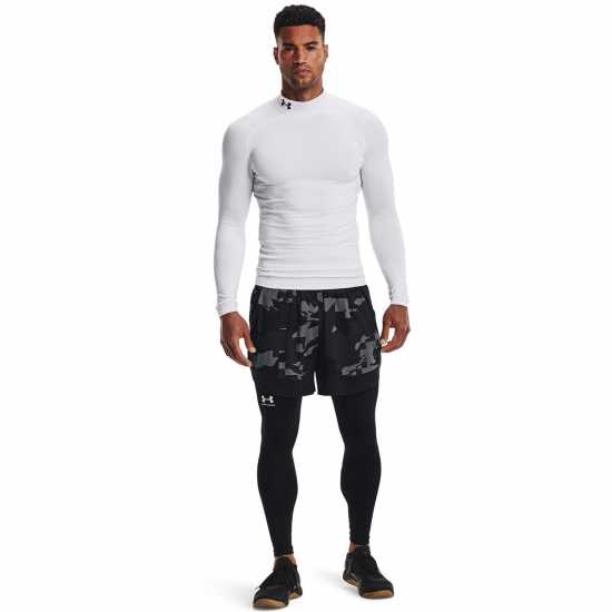 Under Armour Gear Armour Compression Mock Top Бяло Мъжки долни дрехи