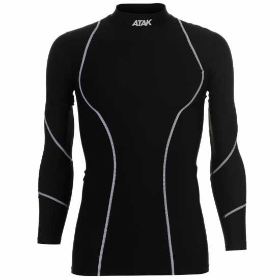 Atak Горнище С Дълъг Ръкав Sports Gaa Compression Long Sleeve Top Senior Черно Мъжки долни дрехи