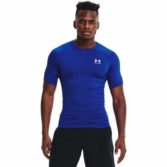 Тениска Under Armour Armour High Gear Armour T Shirt Royal /White Мъжко облекло за едри хора