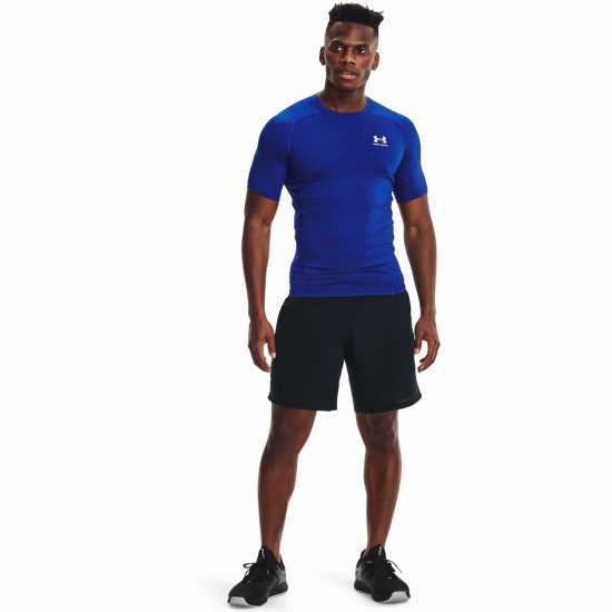 Тениска Under Armour Armour High Gear Armour T Shirt Royal /White Мъжко облекло за едри хора