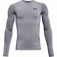 Under Armour Armour Heatgear® Long Sleeve Boys Стомана/Черно Футболни тренировъчни горнища