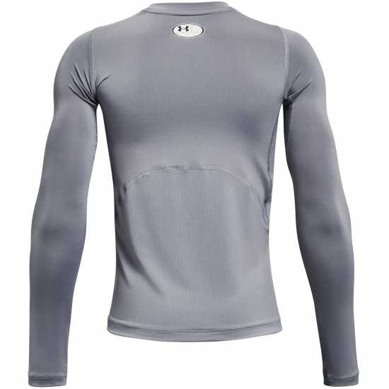 Under Armour Armour Heatgear® Long Sleeve Boys Стомана/Черно Футболни тренировъчни горнища