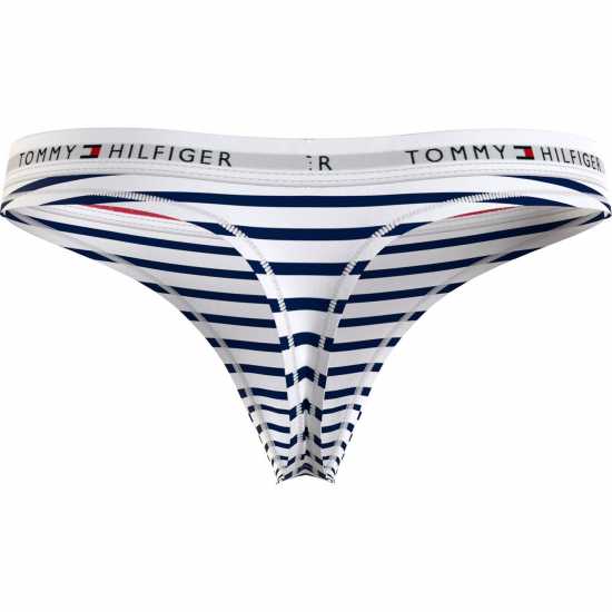 Tommy Hilfiger Icon Thong Print Нави полоски 