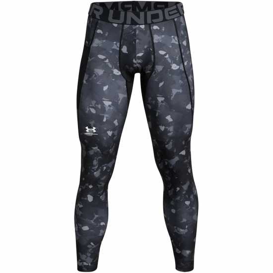 Under Armour Armour Ua Hg Prtd Lgs Baselayer Legging Mens Черно/Бяло Боксово тренировъчно облекло