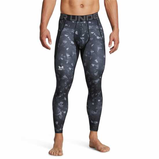 Under Armour Armour Ua Hg Prtd Lgs Baselayer Legging Mens Черно/Бяло Боксово тренировъчно облекло