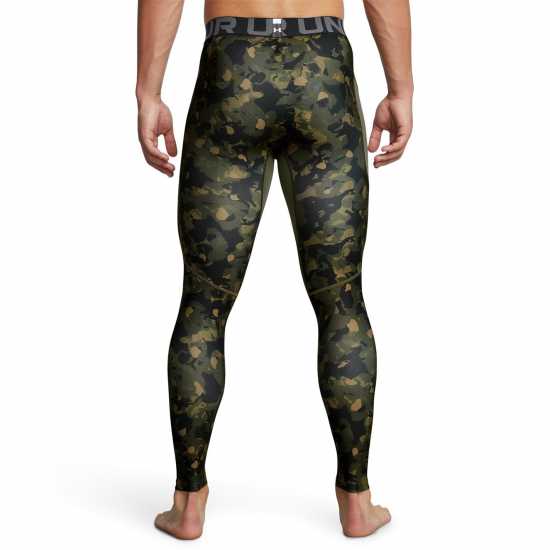 Under Armour Armour Ua Hg Prtd Lgs Baselayer Legging Mens Морско зелено OD Боксово тренировъчно облекло