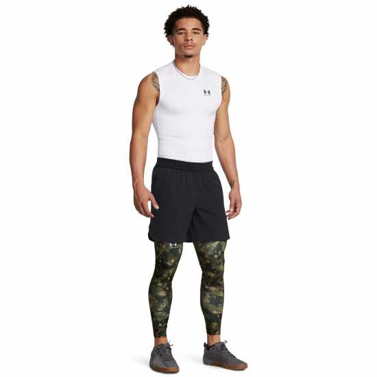 Under Armour Armour Ua Hg Prtd Lgs Baselayer Legging Mens Морско зелено OD Боксово тренировъчно облекло