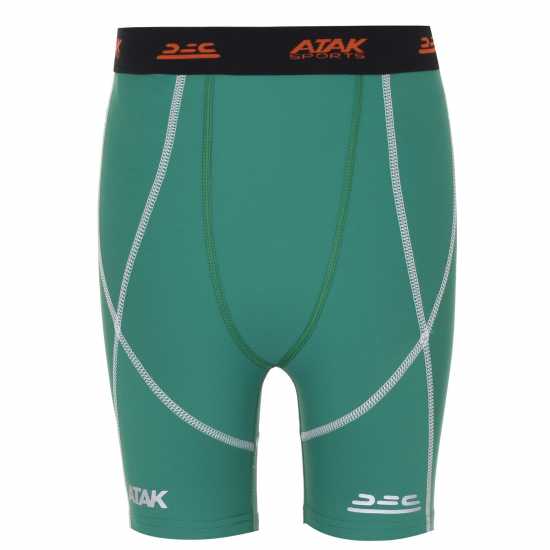 Atak Детски Шорти Compression Shorts Junior Green Детски основен слой дрехи