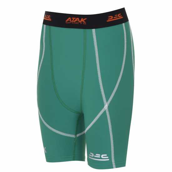 Atak Детски Шорти Compression Shorts Junior Green Детски основен слой дрехи