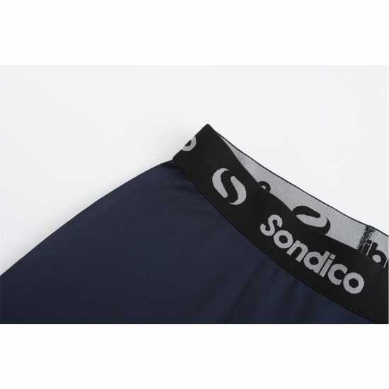 Sondico Мъжки Клин Основен Слой Core Three Quarter Base Layer Tights Mens Морска синьо Мъжки долни дрехи