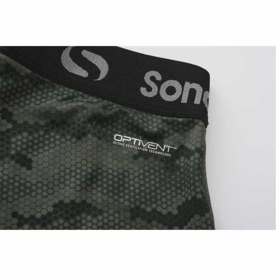 Sondico Детски Клин Първи Слой Core Baselayer Tights Junior Boys Камуфлажен принт Winter Rugby