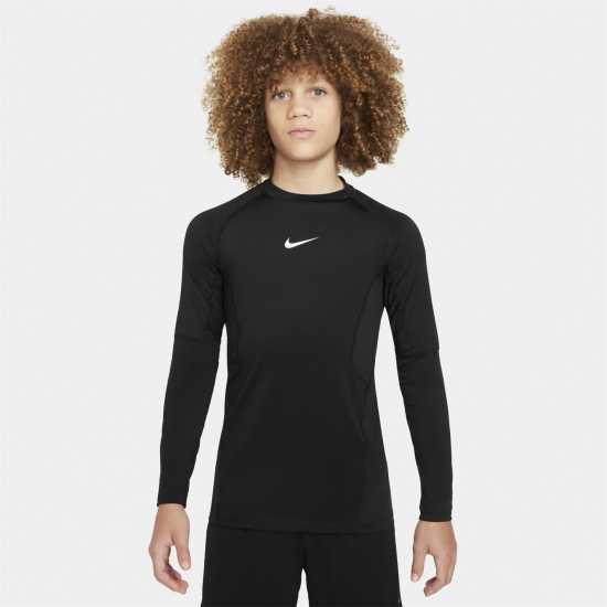 Nike Pro Big Kids' (Boys') Dri-FIT Long-Sleeve Top  Основен слой дрехи