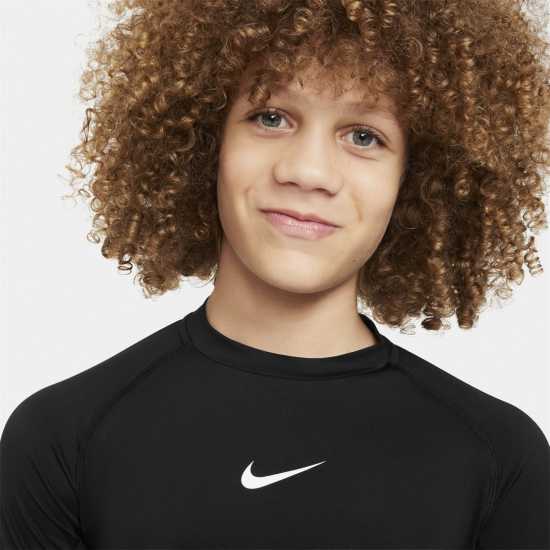 Nike Pro Big Kids' (Boys') Dri-FIT Long-Sleeve Top  Основен слой дрехи