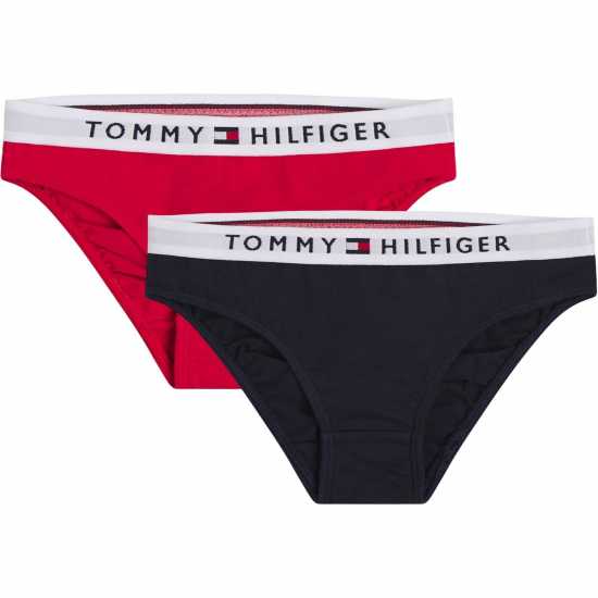 Tommy Hilfiger 2Pk Logo Brief Junior Girls  