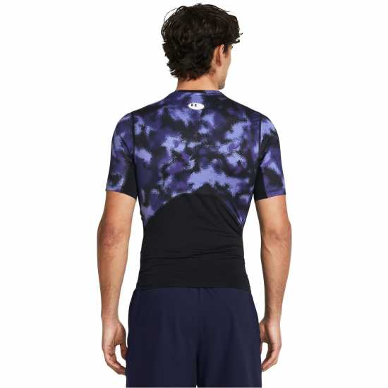 Under Armour HeatGear® Printed Short Sleeve Men's Черно Мъжки долни дрехи