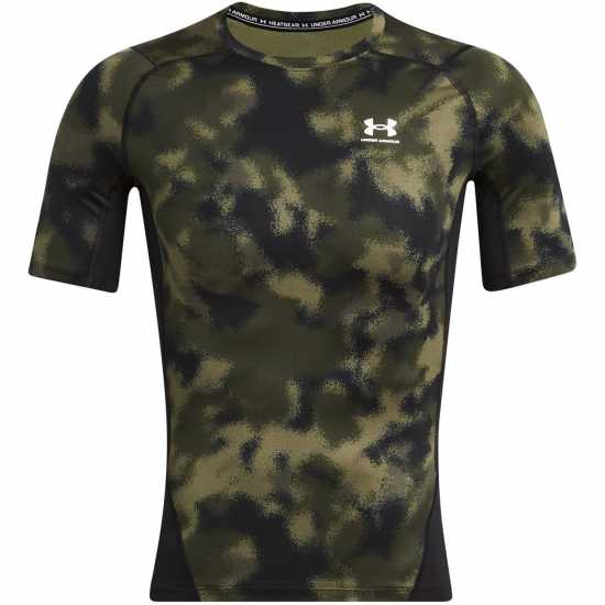 Under Armour HeatGear® Printed Short Sleeve Men's Зелено 