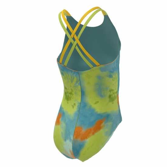 Nike Tie Dye Spiderback One Piece Swimsuit Girls  Детски бански и бикини